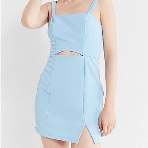 urban outfitters blue cut out dress